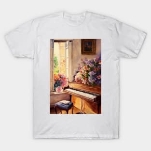 Watercolor piano T-Shirt